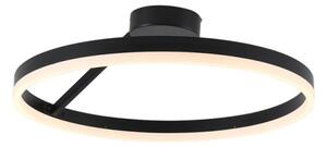 LED Stmievateľný prisadený luster LED/40W/230V 3000-6500K čierna + diaľkové ovládanie