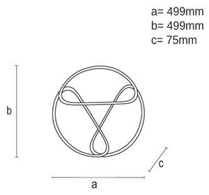 LED Stmievateľné stropné svietidlo LED/75W/230V 3000-6500K hnedá/čierna + DO