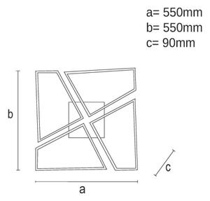 LED Stmievateľné stropné svietidlo LED/115W/230V 3000-6500K čierna + DO