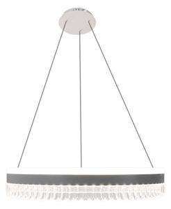 LED Stmievateľný luster na lanku LED/80W/230V 3000-6500K biela + diaľkové ovládanie