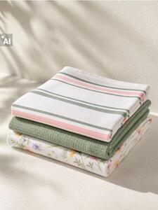 Sinsay - Bavlnené kuchynské utierky 3 pack - viacfarebná