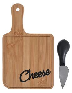 Sada na krájanie syrov Cheese, bambus, 20x12 cm