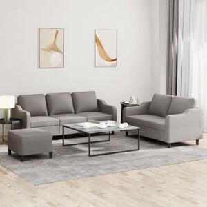 Maison Exclusive – 3-dielna sedacia súprava s vankúmi, látka v odtieni taupe