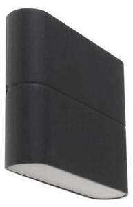 LED2 - LED Vonkajšie nástenné svietidlo FLAT 2xLED/3W/230V antracit IP54