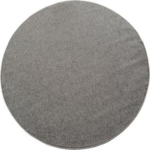 Ayyildiz , Kusový koberec Helix 2200 silver kruh, 120x120, šedá, chodba / predsieň