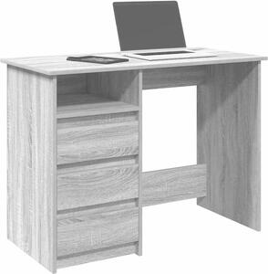 Maison Exclusive - písací stôl šedý Sonoma 102x50x75 cm drevený materiál