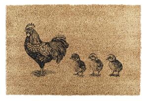 Rohožka z kokosového vlákna 40x60 cm Chickens and Chicks – Artsy Doormats