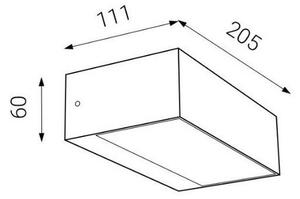 LED2 - LED Vonkajšie nástenné svietidlo KVADER LED/9W/230V IP54