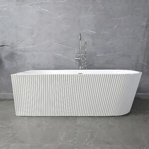 Rea Wenus, akrylová rohová vaňa 1700x800x575 mm, ľavá, biela s bielou odtokovou zátkou, REA-W0129