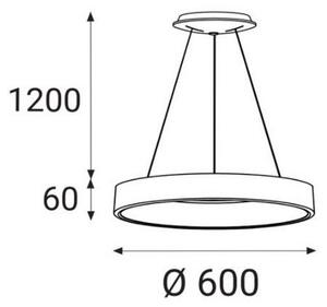 LED2 - LED Luster na lanku BELLA LED/50W/230V 3000/4000K biela