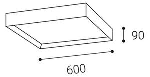 LED2 - LED Stropné svietidlo MILO LED/60W/230V biela 3000/4000K