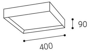 LED2 - LED Stropné svietidlo MILO LED/30W/230V čierna 3000/4000K