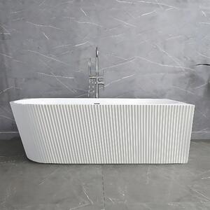 Rea Wenus, akrylová rohová vaňa 1700x800x575 mm, pravá, biela s bielou odtokovou zátkou, REA-W0130