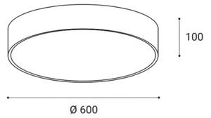 LED2 - LED Stropné svietidlo MONO LED/60W/230V 3000/4000K čierna