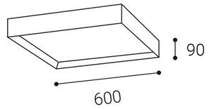 LED2 - LED Stropné svietidlo MILO LED/60W/230V 3000/4000K