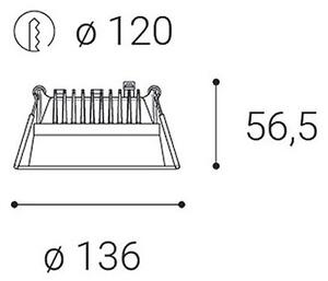 LED2-LED Stmievateľné kúpeľňové podhľadové svietidlo ZETA LED/15W/230V 4000K IP44