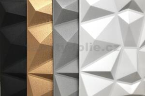 Stropné panely 3D XPS 0006, cena za kus, rozmer 50 cm x 50 cm, DIAMANT strieborný, IMPOL TRADE