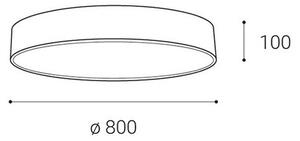 LED2 - LED Stmievateľné stropné svietidlo MONO LED/100W/230V 3000K/4000K čierna