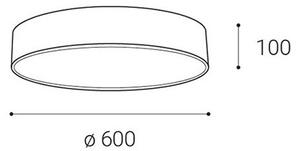 LED2 - LED Stmievateľné stropné svietidlo MONO LED/60W/230V 3000K/4000K čierna