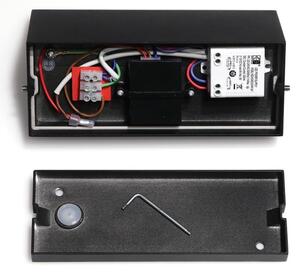 LED2 - LED Vonkajšie svietidlo so senzorom HUGO LED/9W/230V IP54 3000K/4000K