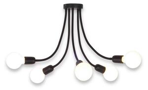 Top Light Galileo 5 C - Luster na tyči 5xE27/40W/230V čierna
