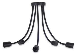 Top Light Galileo 5 C - Luster na tyči 5xE27/40W/230V čierna