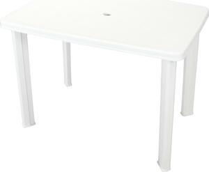 Maison Exclusive - Záhradný stôl Biely 101 x 68 x 72 cm Plast
