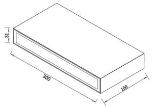 Top Light - LED Vonkajšie nástenné svietidlo LED/12W/230V IP65 čierna