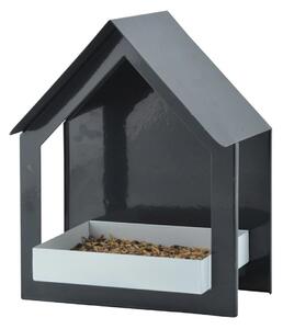 Kŕmidlo pre vtáky Easy, 23x19x12 cm, kov, čierna