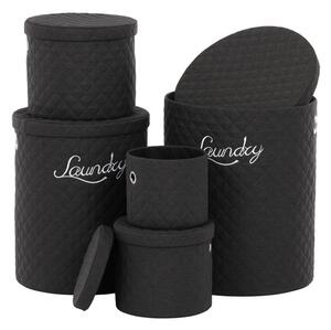 Set piatich košov na prádlo čierny DT3007 BK (5 ks)