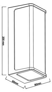 Top Light - LED Vonkajšie nástenné svietidlo BLOCK LED/10W/230V IP65 4000K