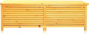 Drevený box na vankúše Melko 140 cm záhradný box - hnedý