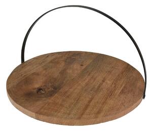 Drevený servírovací podnos Simple, (fi) 28 cm