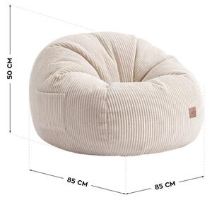 Sedací vak s podnožkou COMFY 3.0 béžový