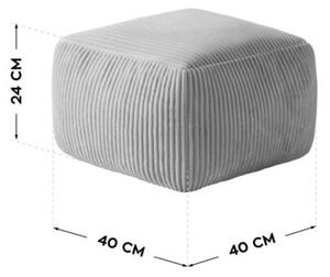 Sedací vak s podnožkou COMFY 3.0 sivý