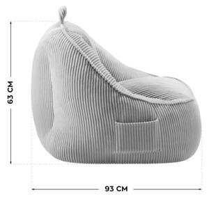Sedací vak COMFY 4.0 sivý