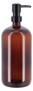 Dávkovač mydla Amber, hnedá/ s čiernymi prvkami, 1000 ml