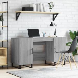 Maison Exclusive - písací stôl sivý Sonoma 140x50x75 cm drevený materiál