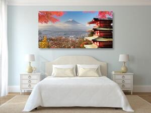 Obraz jeseň v Japonsku - 100x50