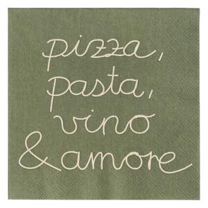 Papierové servítky Pizza, Pasta, Vino & Amore – 20 ks