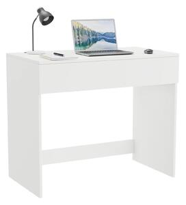 Písací stôl - 75x77x50 cm - biely - kompaktný - úzky - so zásuvkou - toaletný stolík