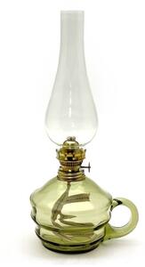 Petrolejová lampa KLÁRA 34 cm lesná zelená
