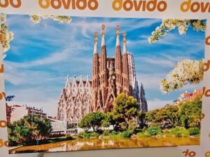 Obraz katedrála v Barcelone - 60x40