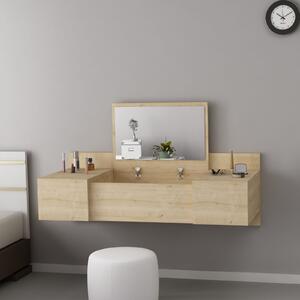 Kalune Design Závesný toaletný stolík Esmé dub prírodný