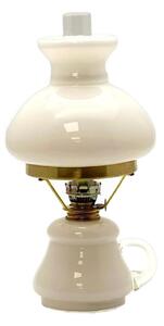 Petrolejová lampa TEREZA 34 cm opál