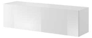 Vivaldi Závesný TV stolík Vivien 140 cm biely lesk
