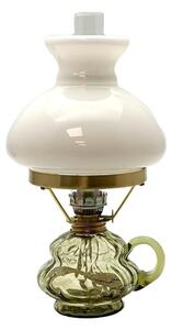 Petrolejová lampa ANNA 33 cm lesná zelená veľká krakle