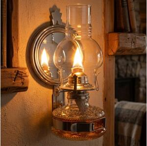 Brilagi - Petrolejová lampa so zrkadlom MERLIN, lesklý chróm