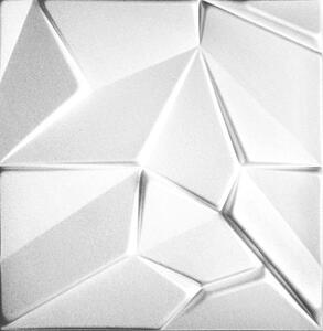 Stropné panely 3D XPS 0028, cena za kus, rozmer 50 cm x 50 cm, MERKUR biely, IMPOL TRADE