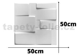 Stropné panely 3D XPS 0031, cena za kus, rozmer 50 cm x 50 cm, TETRIS, IMPOL TRADE